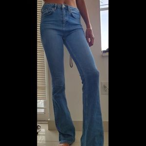 Topshop Tall highwasted flare jeans
